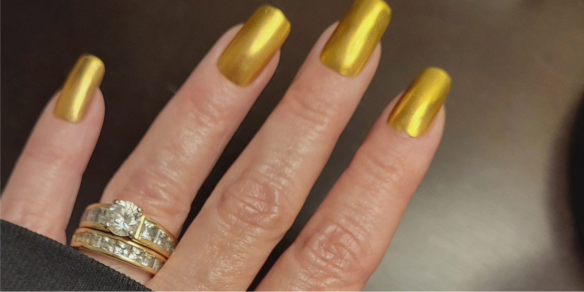 Custom-sized press-on nails