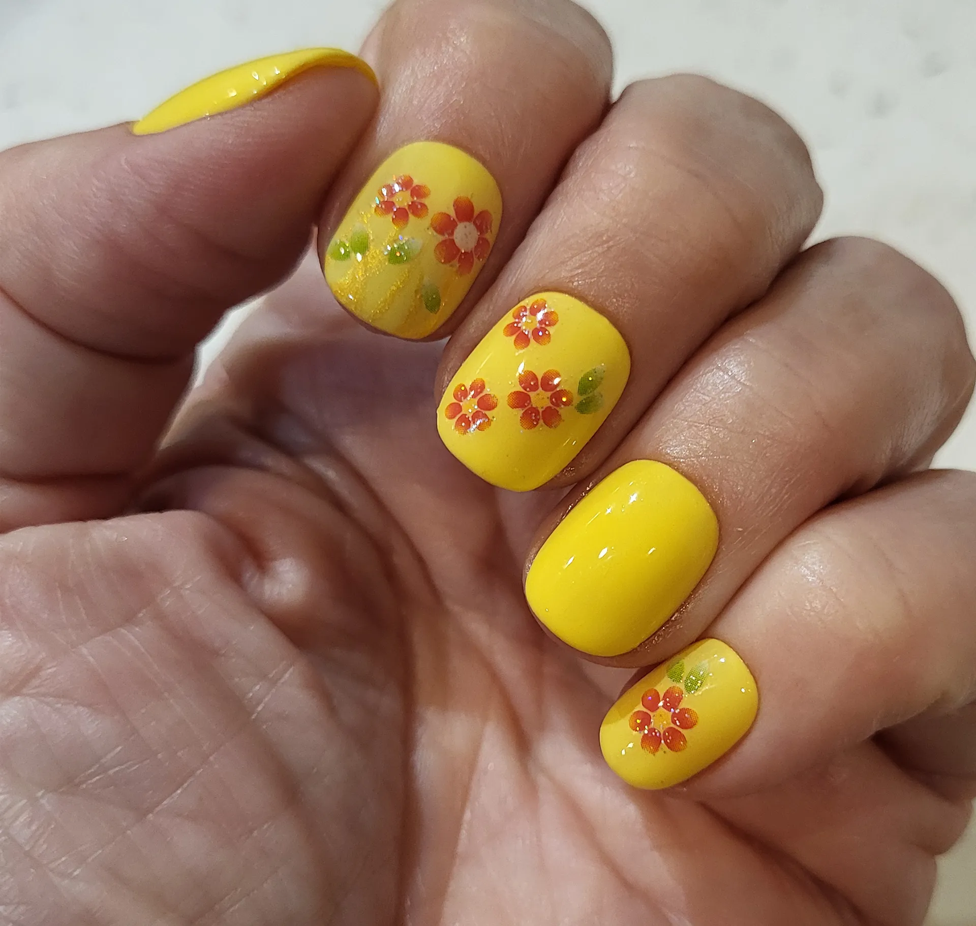 Colorful nail art design