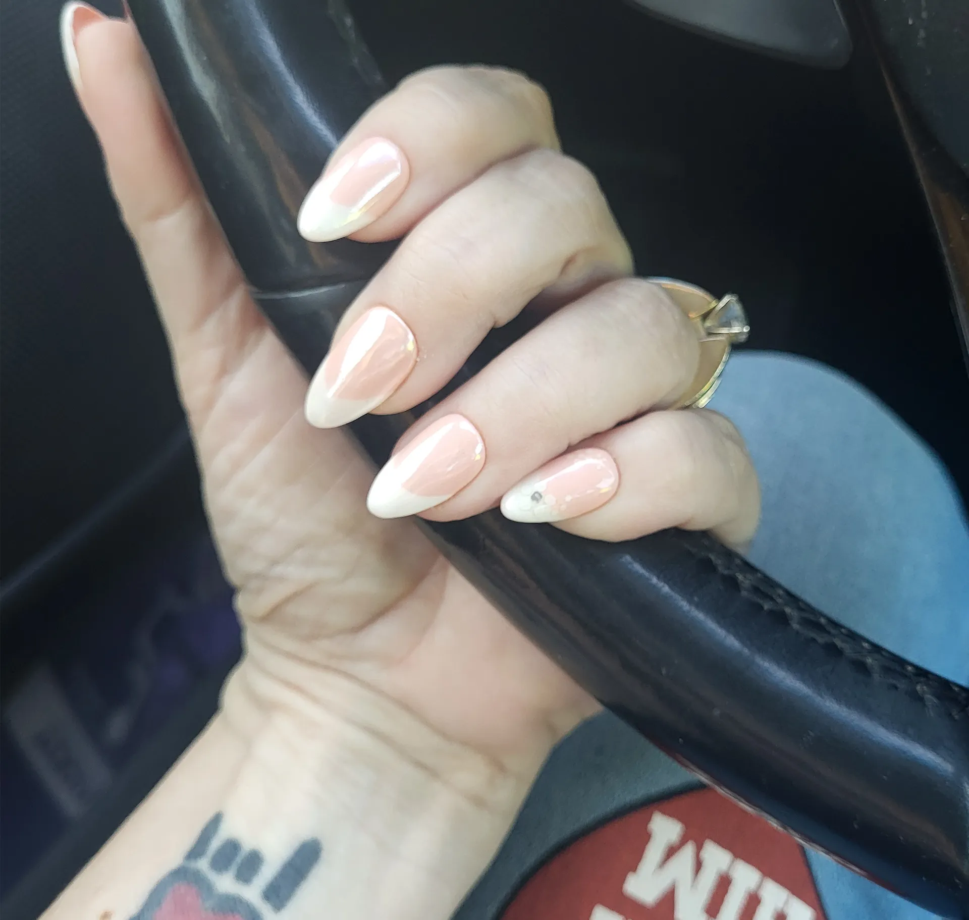 Bold geometric nail design