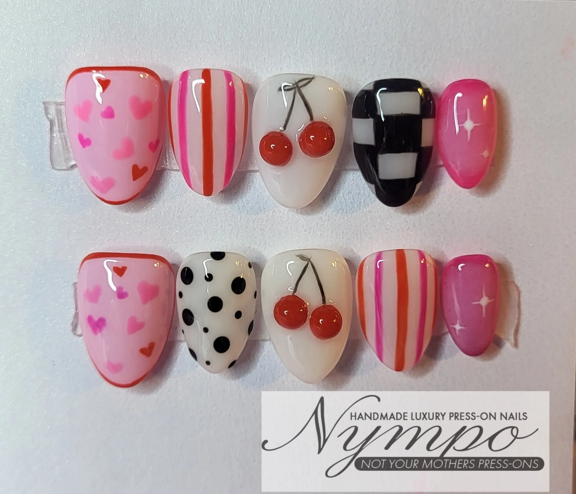 Custom nail art design